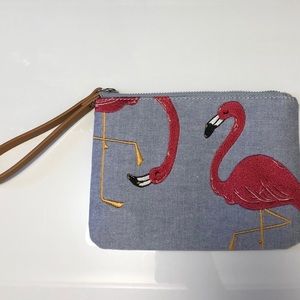 BRAND NEW Old Navy flamingo wristlet